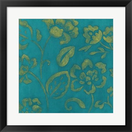 Framed Gilded Batik III Print