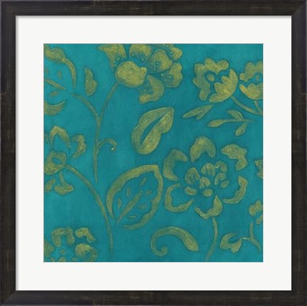 Framed Gilded Batik III Print