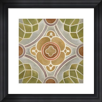 Framed Villa Tile II Print