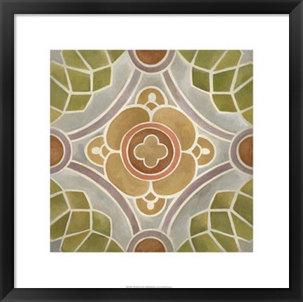 Framed Villa Tile II Print