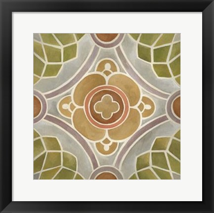 Framed Villa Tile II Print