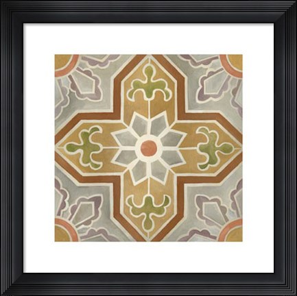 Framed Villa Tile III Print