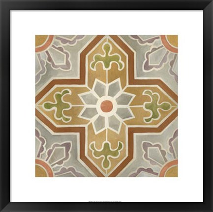 Framed Villa Tile III Print