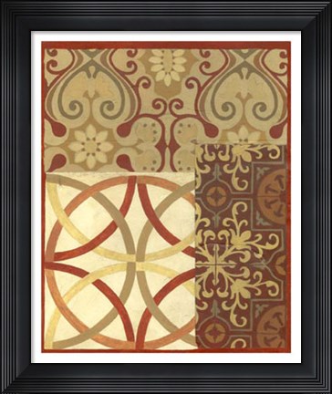 Framed Pattern Collage II Print