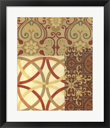 Framed Pattern Collage II Print