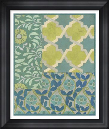 Framed Pattern Collage III Print