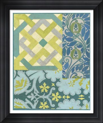 Framed Pattern Collage IV Print