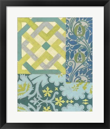 Framed Pattern Collage IV Print