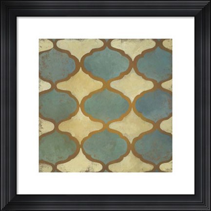 Framed Rustic Symmetry I Print