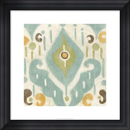 Framed Serene Ikat II Print