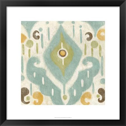 Framed Serene Ikat II Print