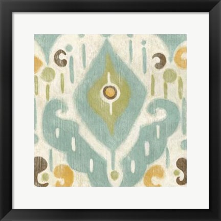 Framed Serene Ikat II Print