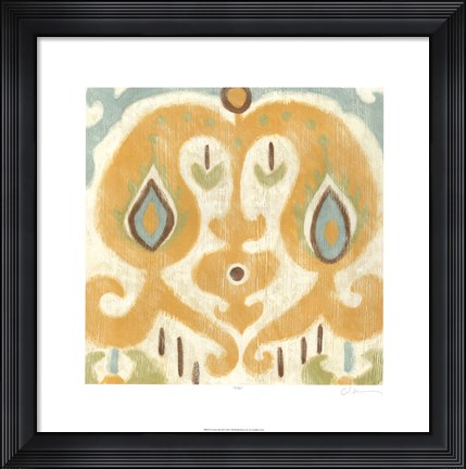 Framed Serene Ikat III Print