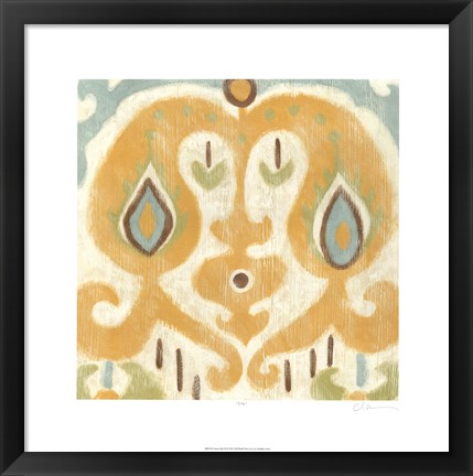 Framed Serene Ikat III Print