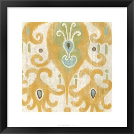 Framed Serene Ikat IV Print