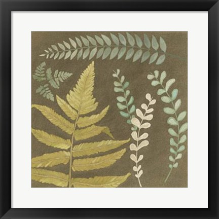 Framed Earth &amp; Fern I Print