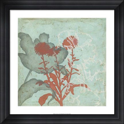 Framed Trois Fleur I Print