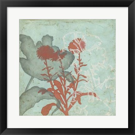 Framed Trois Fleur I Print