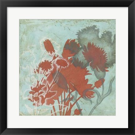 Framed Trois Fleur II Print