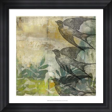 Framed Wings Repeat II Print
