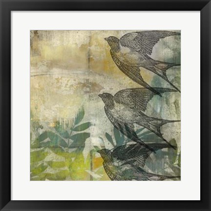Framed Wings Repeat II Print