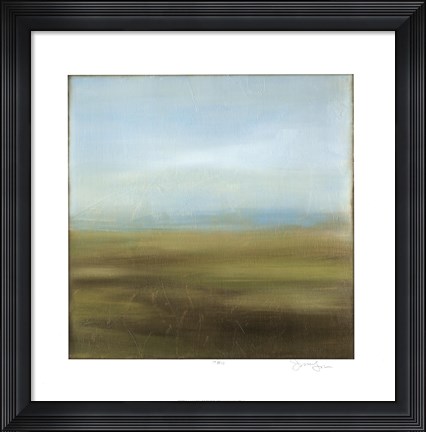 Framed Aquamarine Skyline II Print