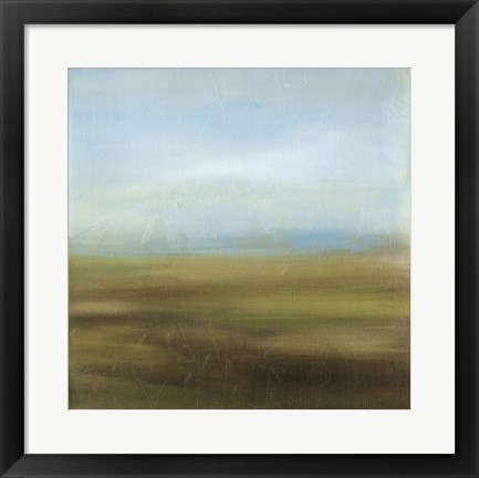 Framed Aquamarine Skyline II Print