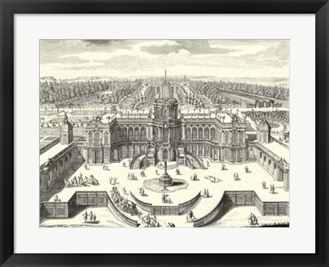 Framed Fountains of Versailles II Print