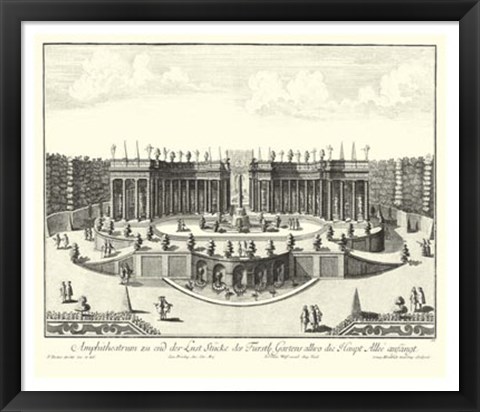 Framed Fountains of Versailles III Print