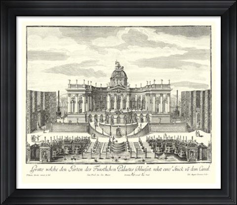Framed Fountains of Versailles IV Print
