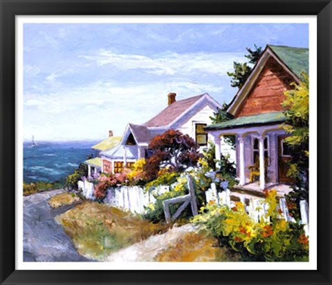 Framed Village Gem Print