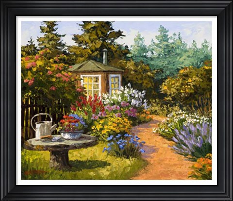 Framed Woodland Garden Print