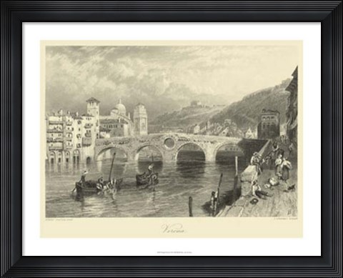 Framed Vintage Verona Print