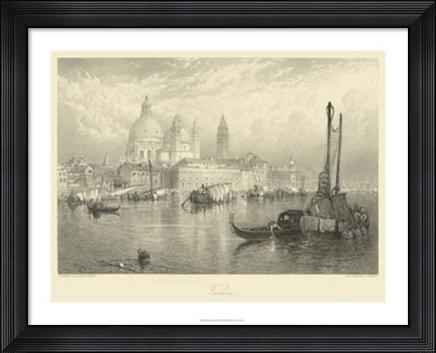 Framed Vintage Venice Print