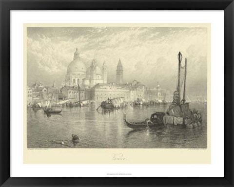 Framed Vintage Venice Print