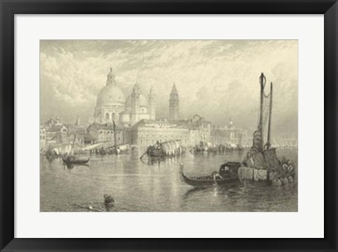 Framed Vintage Venice Print