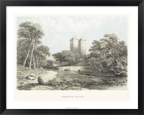 Framed Borthwick Castle Print