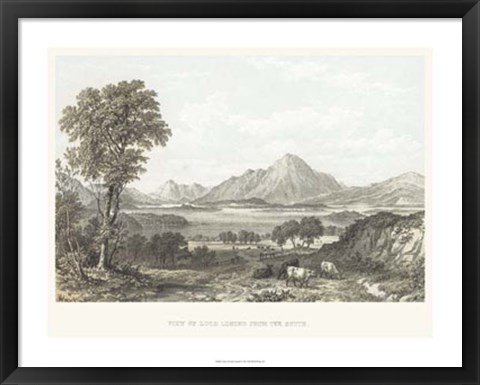 Framed View of Loch Lomond Print