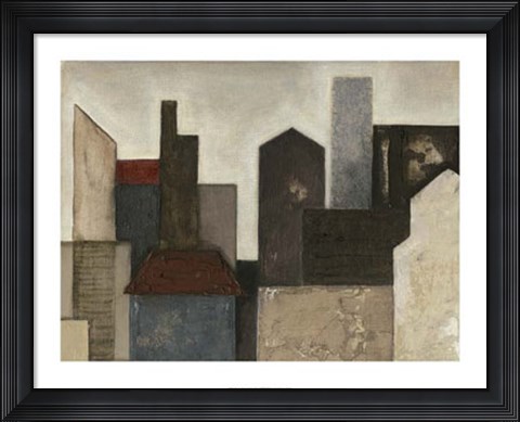 Framed Abstract Metropolis I Print