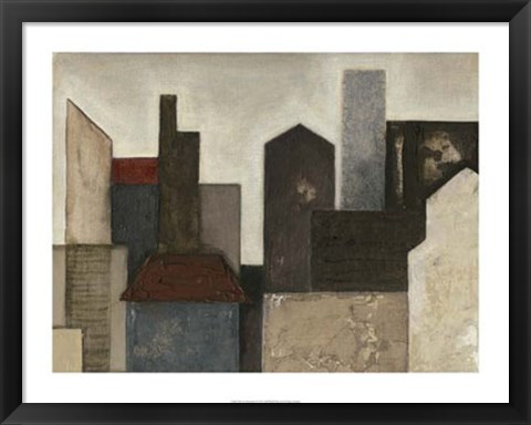 Framed Abstract Metropolis I Print