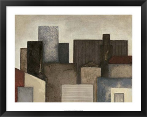 Framed Abstract Metropolis II Print