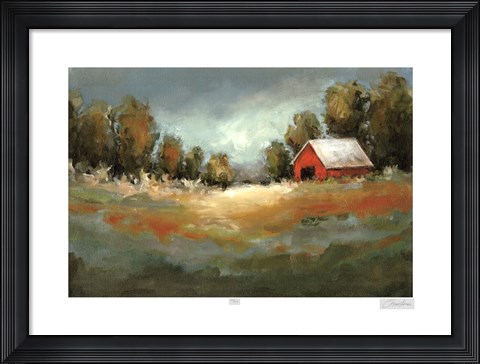 Framed Waiting for the Rain Print