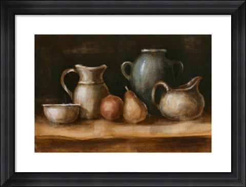 Framed Earthenware &amp; Fruit I Print