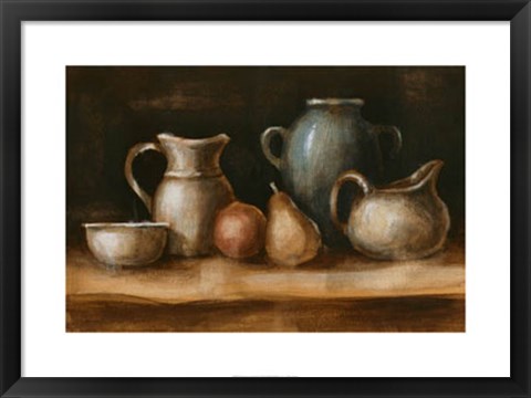 Framed Earthenware &amp; Fruit I Print