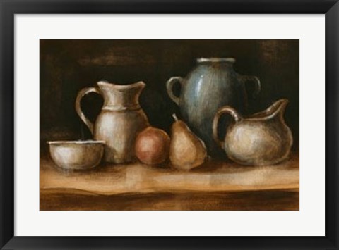 Framed Earthenware &amp; Fruit I Print