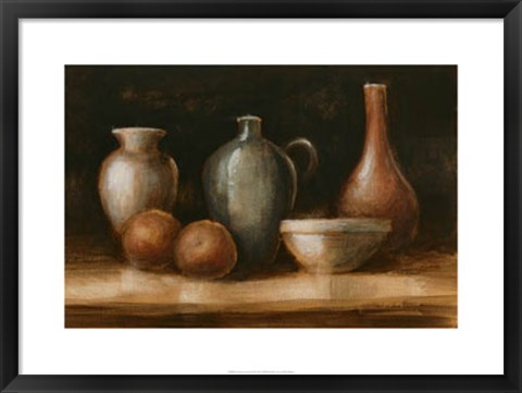 Framed Earthenware &amp; Fruit II Print