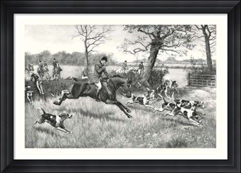 Framed Hark Away Print