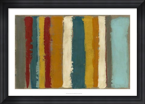 Framed Vibrant Striation II Print