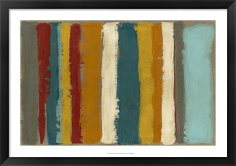 Framed Vibrant Striation II Print