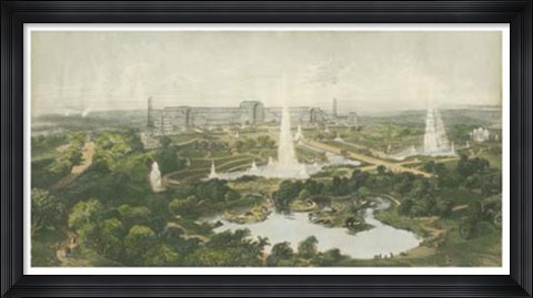 Framed Crystal Palace, London Print
